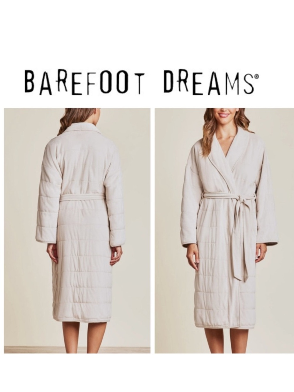 💭 Barefoot Dreams LuxeChic Quilted Blanket Robe